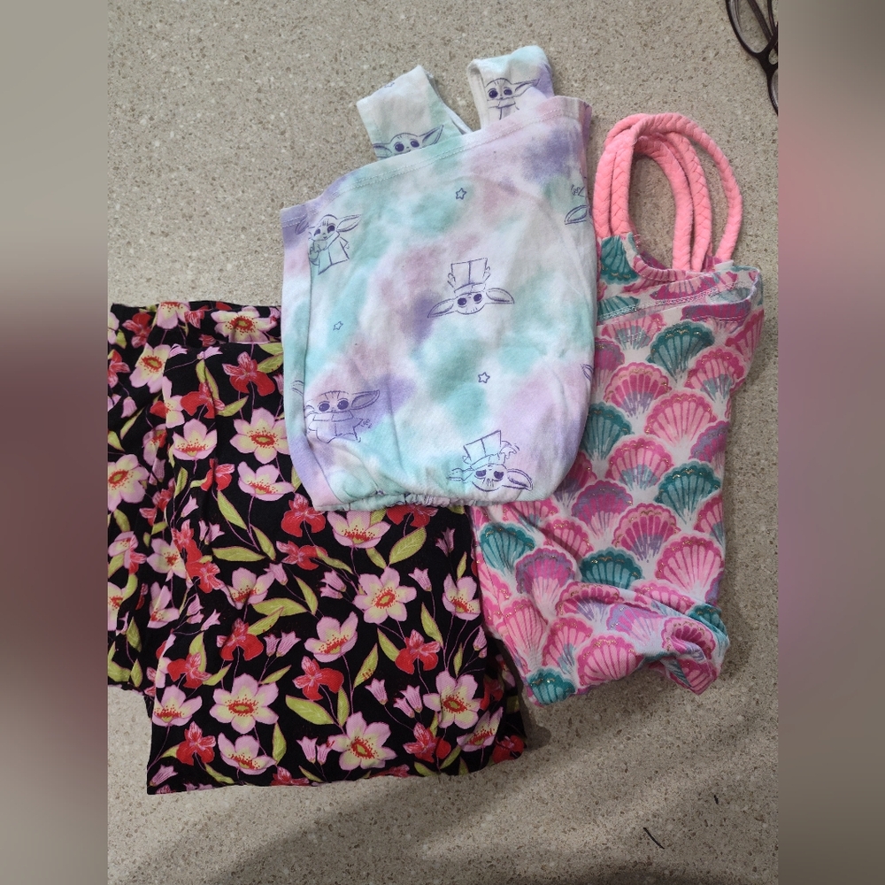 Colorful Baby Yoda and Girls Romper Bundle
